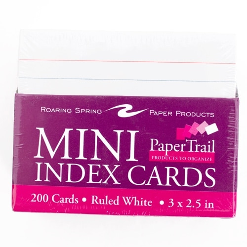 Roaring Spring, Mini, Ruled, Index Card